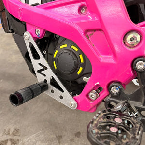 Surron Light Bee Shift Lock Kit installed on a Surron Light Bee