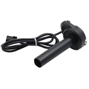 Sur-Ron LBX throttle showing the cable