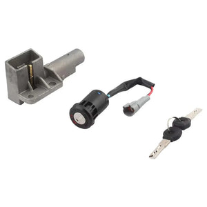 Surron Light Bee key and lock set, battery lid lock latch, ignition switch with harness plug and 2 keys