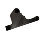 Surron front moto brake caliper bracket, black anodized CNC aluminum with embossed FactoryZ Z logo and two threaded mounting bores