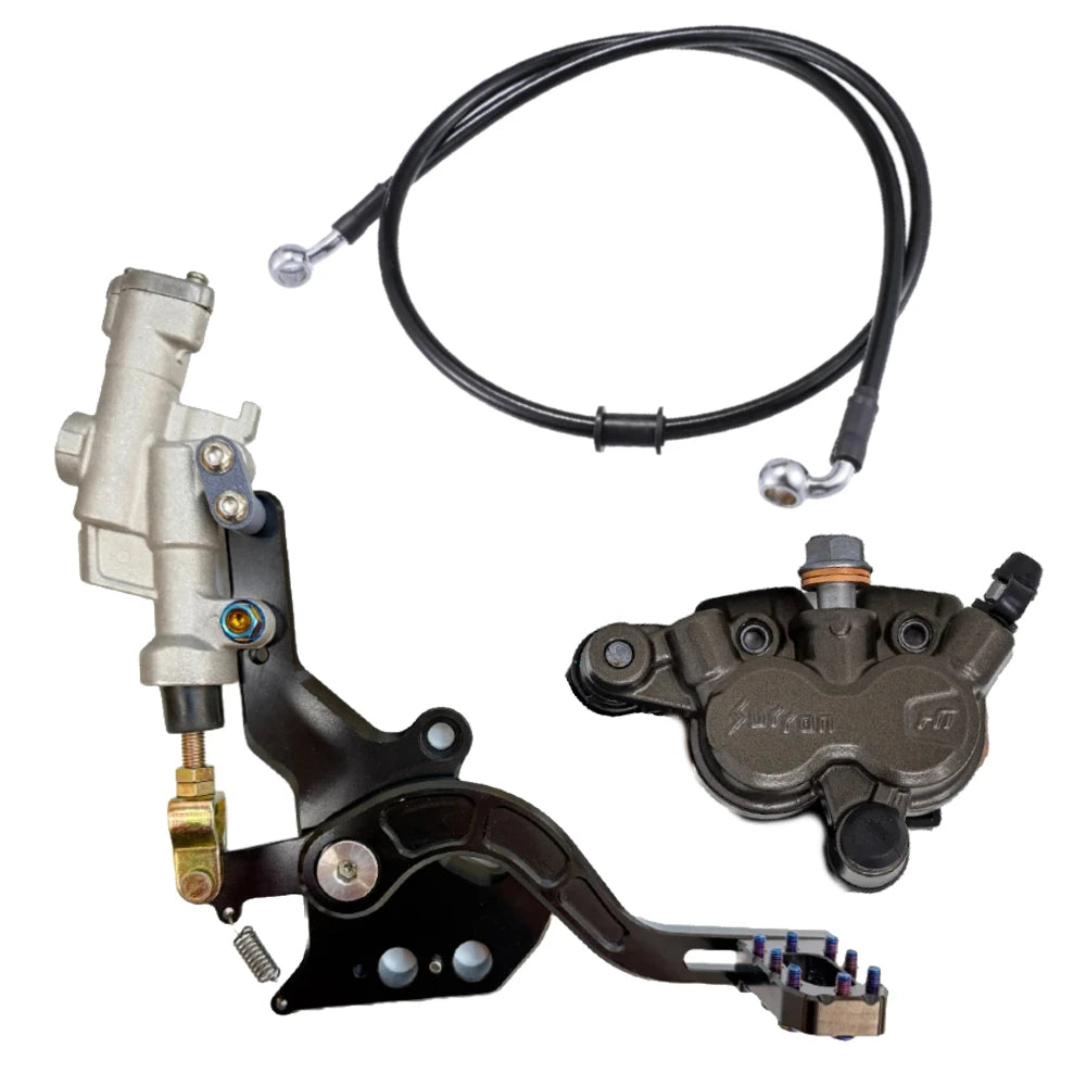 surron moto foot brake kit with yz250 master cylinder