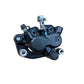 Surron Ultra Bee front hydraulic brake caliper, twin-piston body with banjo bolt and bleed valve, three-quarter angle
