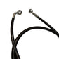 close up of both banjos on the ultra bee foot brake line