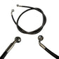 close up of both banjos & the ultra bee foot brake line