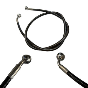close up of both banjos & the ultra bee foot brake line