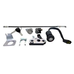 surron ultra bee lock key full set all parts on white background