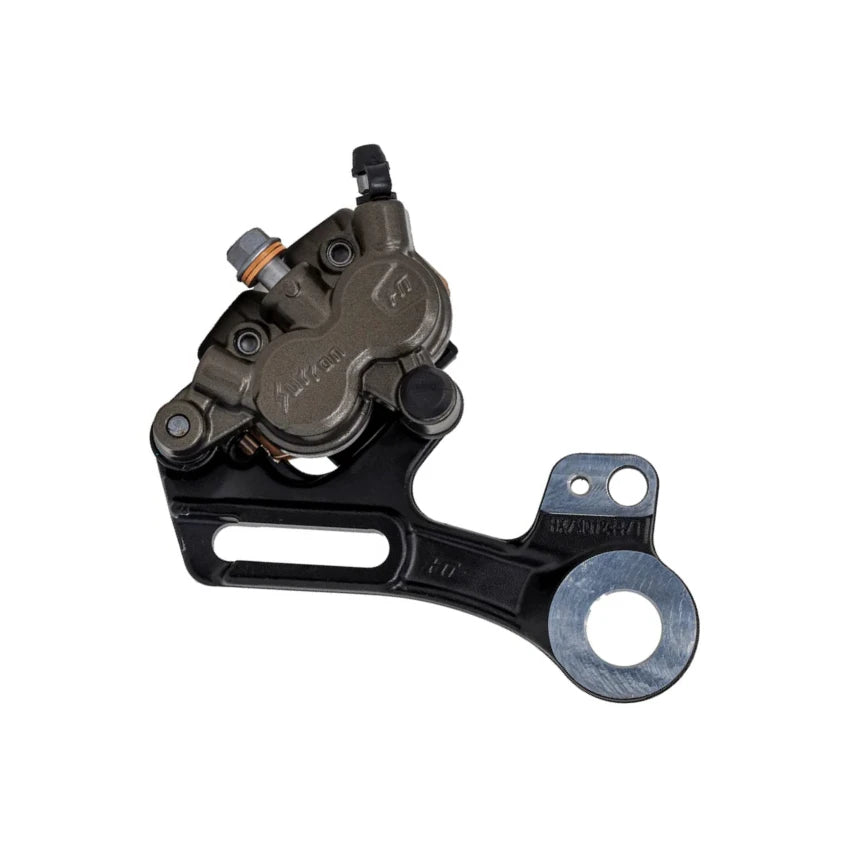 surron ultra bee rear brake caliper with bracket, pads, and hardware