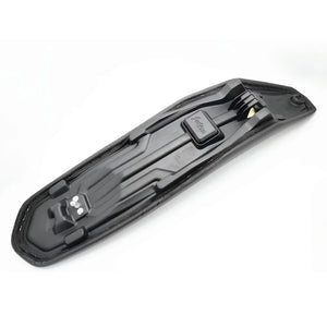 bottom view of the seat for the Surron Ultra Bee on a white background