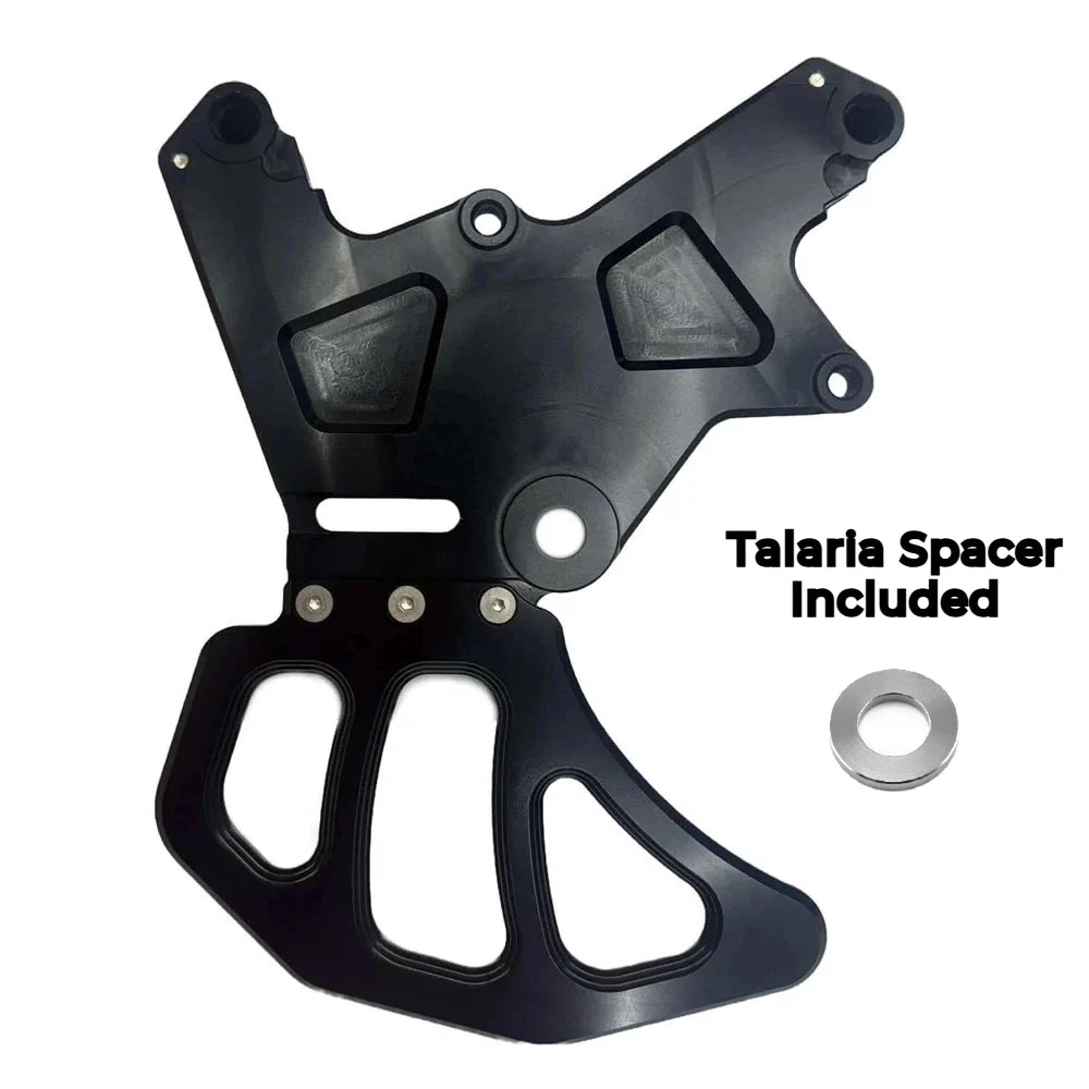 talaria dual caliper moto brake bracket with spacer on a white background