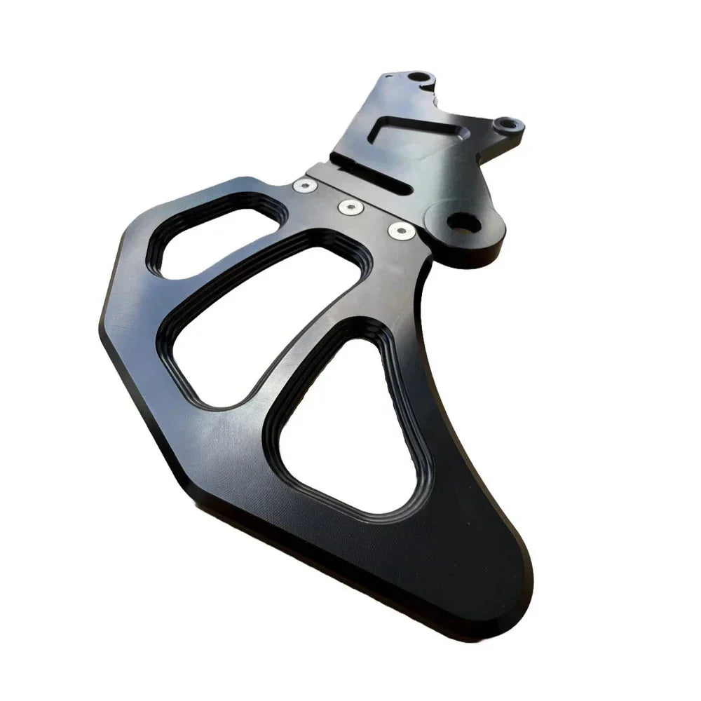 single caliper moto brake bracket close up talaria version