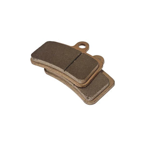 Front view of copper-sintered Talaria MX5 brake pads. Direct OEM-fit upgrade for front or rear calipers.