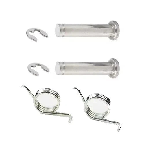 foot peg pins and springs set for talaria on a white background