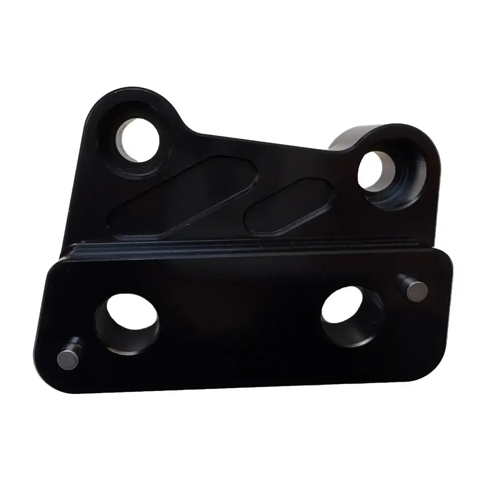Black right‑side replacement foot peg bracket for Talaria X3 bikes, CNC 6061 aluminum upgrade