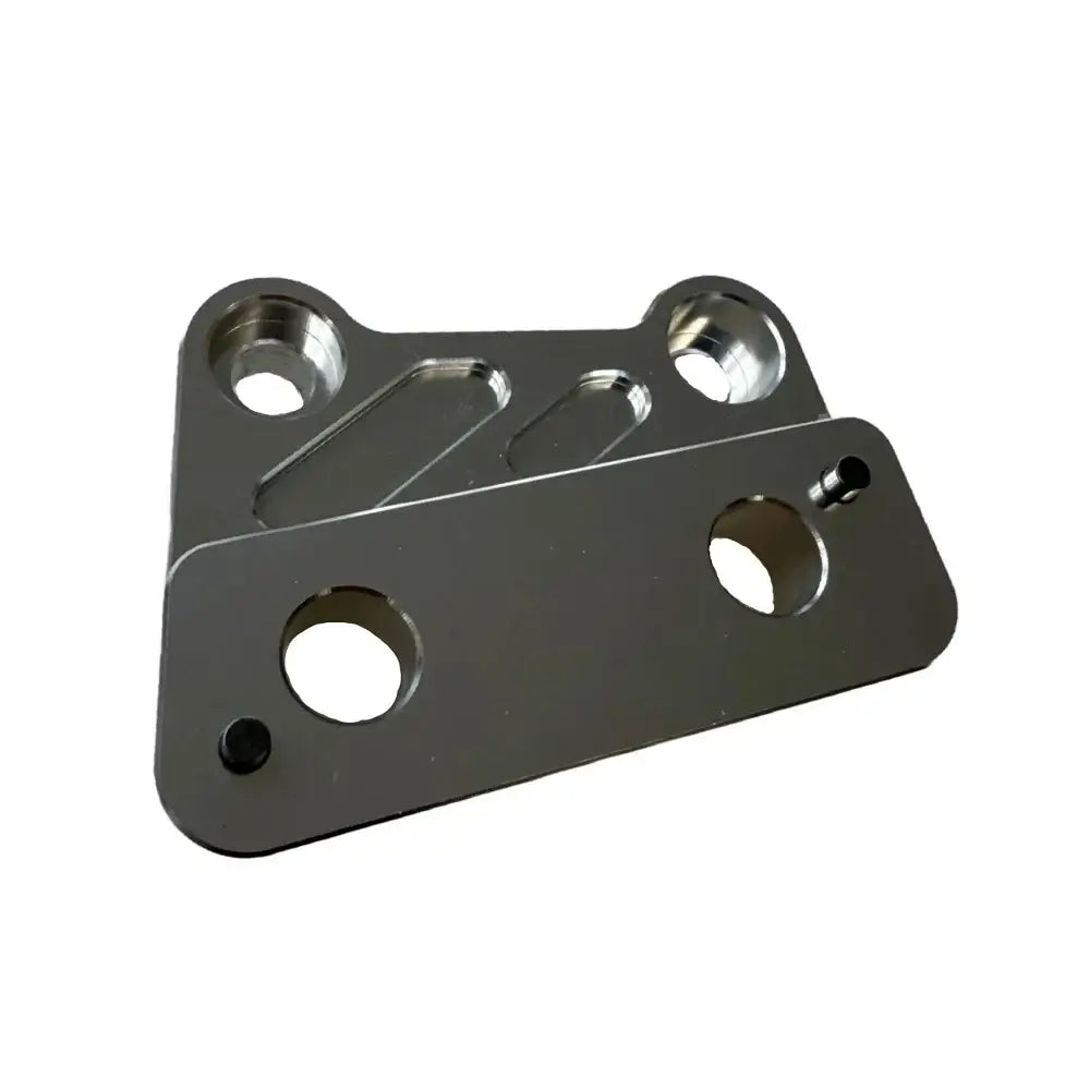 Silver right‑side foot peg bracket for Talaria X3, precision CNC 6061 aluminum replacement