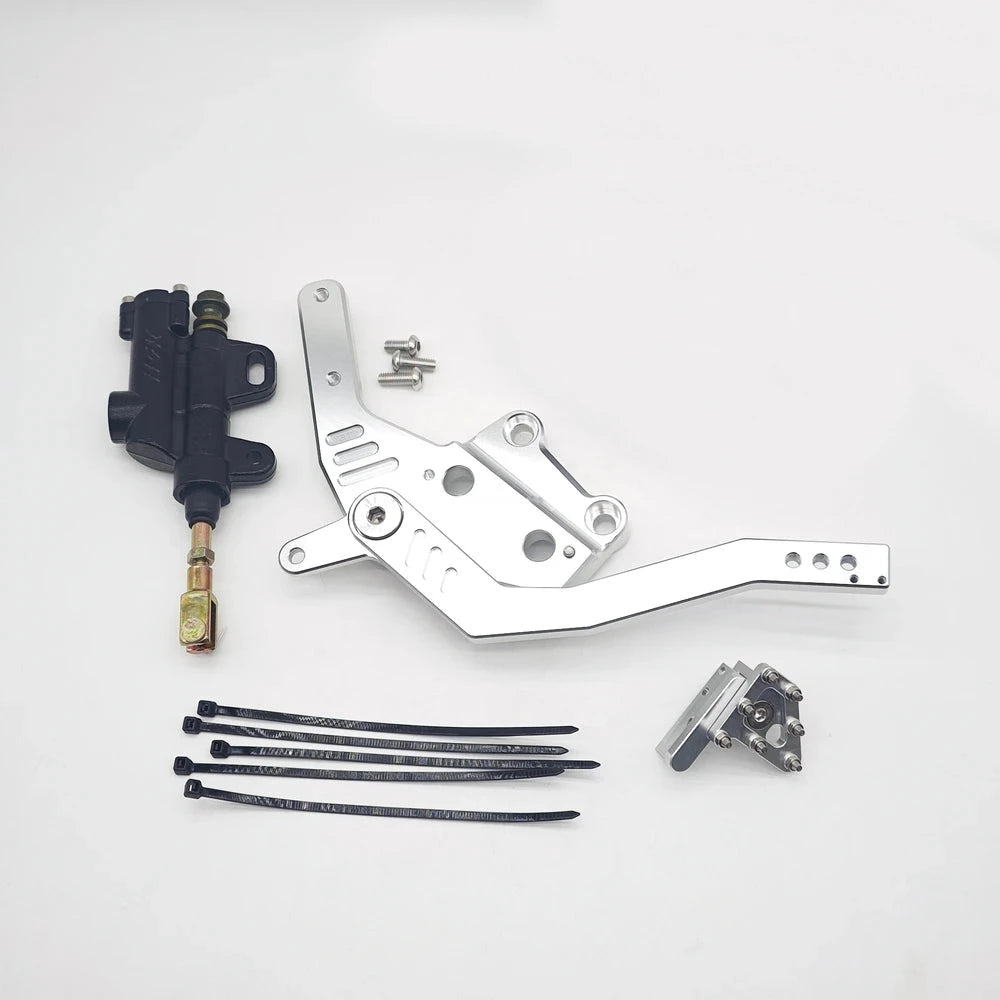 talaria xxx foot brake assembly sliver with white background