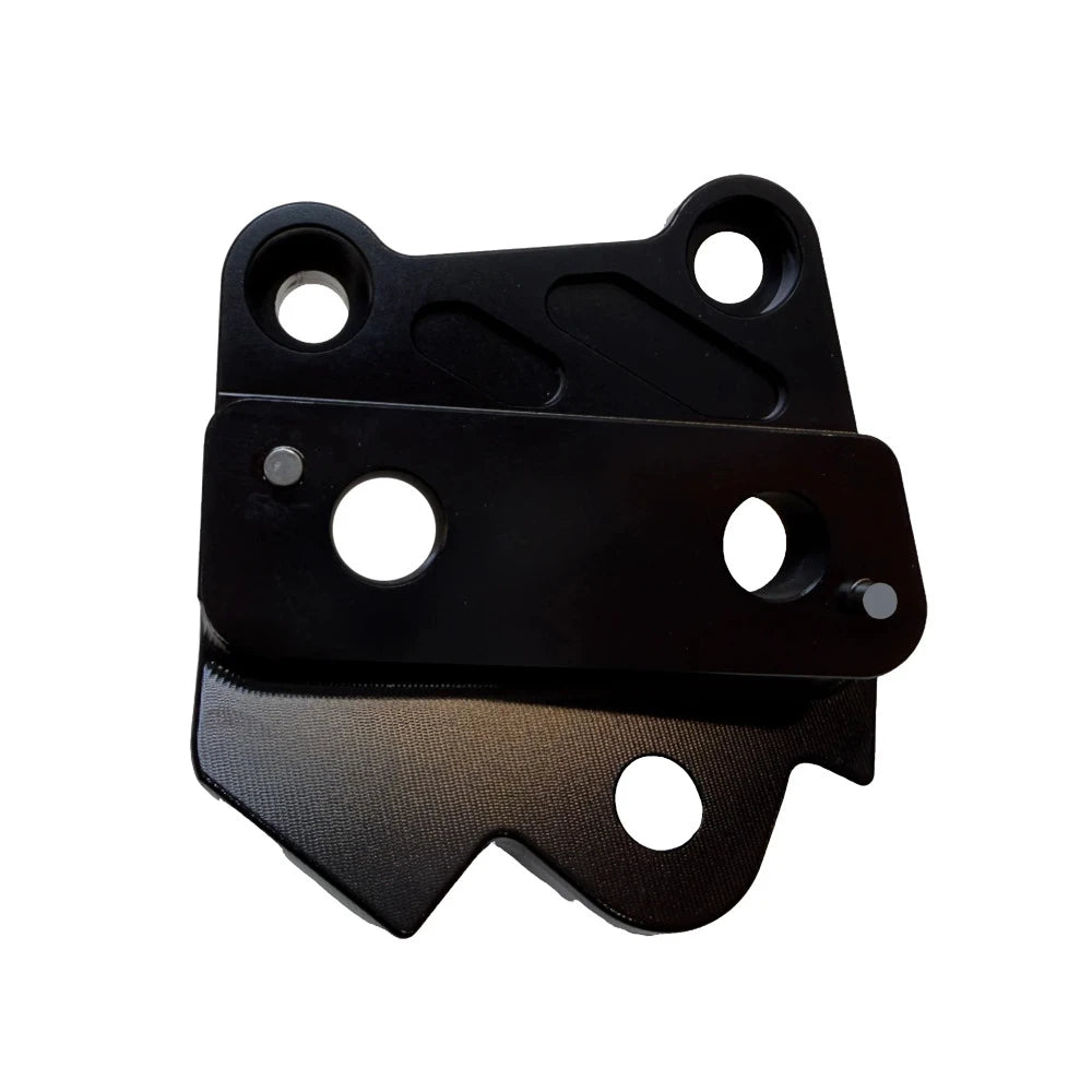 Kickstand‑side foot peg bracket for Talaria XXX/X3, black CNC aluminum replacement designed for strength