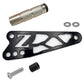 Talaria XXX shift lock kit, black anodized CNC bracket with cut-out Z logo, knurled aluminum peg, washers and bolt hardware