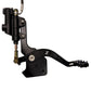 Tuttio foot brake lever and master cylinder mounted to the black CNC bracket assembly