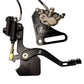 Tuttio Soleil 01 foot brake kit, black caliper bracket, Custom Ultra Bee caliper, foot brake lever and peg