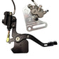 Tuttio Soleil 01 foot brake kit with silver caliper bracket, custom Ultra Bee caliper, foot brake lever and peg