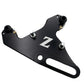 Tuttio Ultra Bee dual caliper bracket in black, with hardware installed on a white background