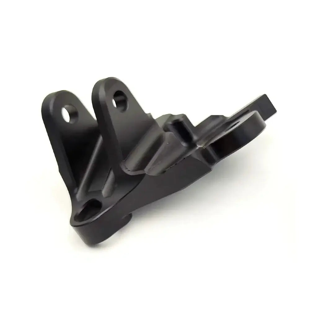 ultra bee left side peg bracket black with white background