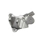 ultra bee left side peg bracket silver side view with white background