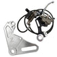 Yozma IN 10 Ultra Brake hand brake kit, silver Z bracket, bronze caliper on a black hanger and master cylinder with lever
